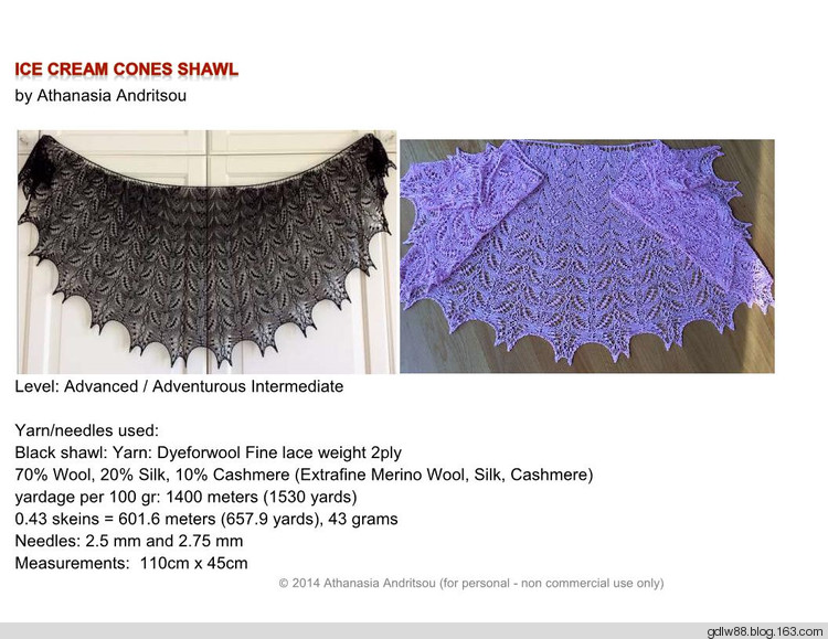 Ice Cream Cones Shawl - 木棉花 - 雨茫茫,霧茫茫,盼望花開,花已落…… Ice Cream Cones Shawl - 木棉花 - 雨茫茫,霧茫茫,盼望花開,花已落……