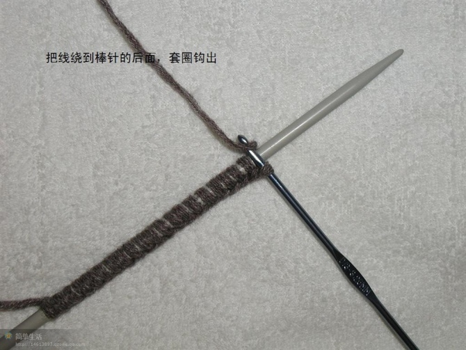 雙面起針法織雙羅紋底邊 - 巧手狒狒 - 狒狒的編織小屋