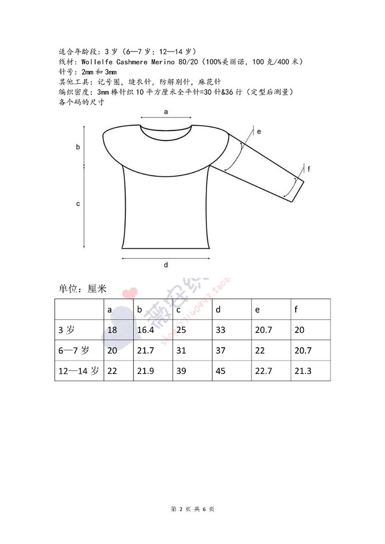 [兒童] Vivian翻譯：葉子芭蕾（一見(jiàn)傾心的女寶圓肩衣） - 馬馬虎虎 - 編織網(wǎng)手工博客