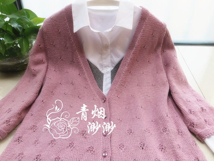 花開時節—彩絲棉七分袖開實（仿VS的花開無聲） - 青煙渺渺 - 青煙渺渺